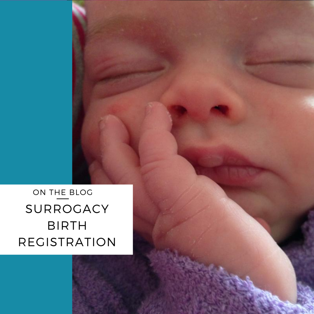 surrogacy birth registering